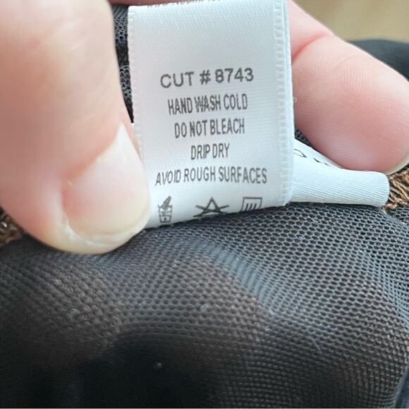 Robin Piccone Ava Plunge Underwired Brown One-Piece Swimsuit Woman size 12 Brown - Picture 9 of 9